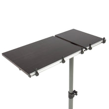 Load image into Gallery viewer, Adjustable Rolling Laptop Desk w/ Tilting Tabletop - Black