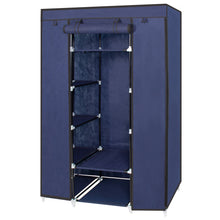 Load image into Gallery viewer, 13-Shelf Closet Organizer w/ Fabric Cover &amp; Hanging Rod
