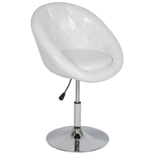 Load image into Gallery viewer, Adjustable Tufted Round Swivel Accent Chair

