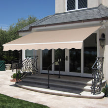 Load image into Gallery viewer, Retractable Patio Awning w/ Aluminum Frame, Crank Handle, 98x80in
