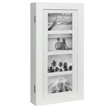 Load image into Gallery viewer, Wall Mount Jewelry Armoire Cabinet w/ 4 Picture Frames
