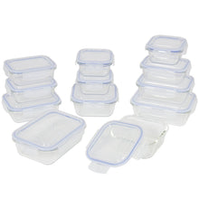 Load image into Gallery viewer, 24-Piece BPA-Free Glass Food Container Set w/ 5 Sizes - Clear
