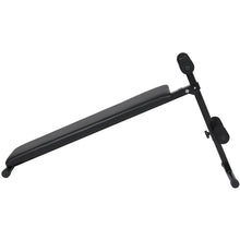 Load image into Gallery viewer, Decline Abdominal Core Workout Bench w/ Adjustable Height - Black
