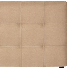 Load image into Gallery viewer, Modern Tufted Fabric Queen Headboard Bedroom Decor w/ Adjustable Steel Legs
