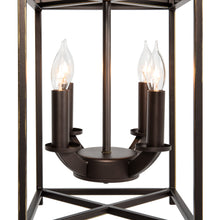 Load image into Gallery viewer, 4-Light Ceiling Chandelier Lantern - Bronze
