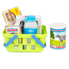 Load image into Gallery viewer, Kids Pretend Electronic Cash Register Set w/ Money, Play Food Groceries, Mic
