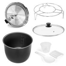 Load image into Gallery viewer, 6L 1000W Stainless Steel Electric Pressure Cooker - Silver
