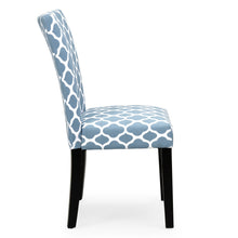 Load image into Gallery viewer, Set of 2 Mid-Century Modern Fabric Parson Dining Chairs - Blue
