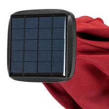 Load image into Gallery viewer, 8.5ft Outdoor Solar LED Strip Lighted Half Patio Umbrella w/ Hand Crank

