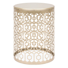 Load image into Gallery viewer, Set of 2 Decorative Round Side Accent Table Nightstands
