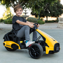 Load image into Gallery viewer, 12V Kids Go-Kart Racing Ride-On Car w/ Push-to-Start, 2 Speeds, Horn
